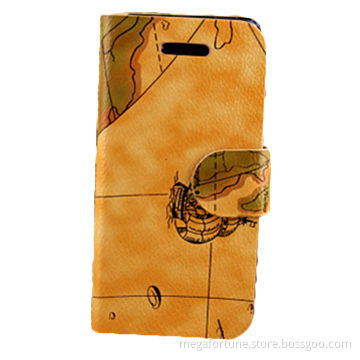 Leather Covers for iPhone 5 with Map Patterns, Various Colors are Available